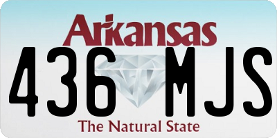 AR license plate 436MJS