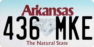 AR license plate 436MKE