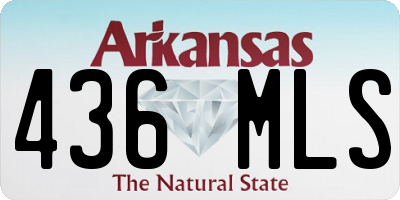 AR license plate 436MLS