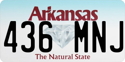 AR license plate 436MNJ
