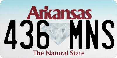 AR license plate 436MNS