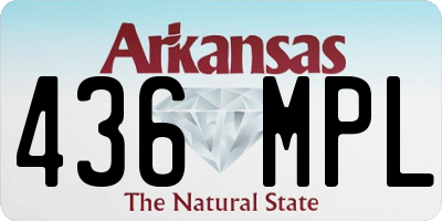 AR license plate 436MPL