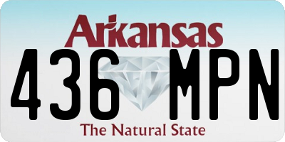 AR license plate 436MPN