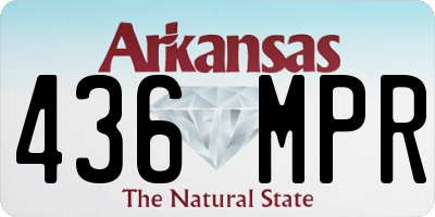 AR license plate 436MPR