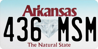 AR license plate 436MSM