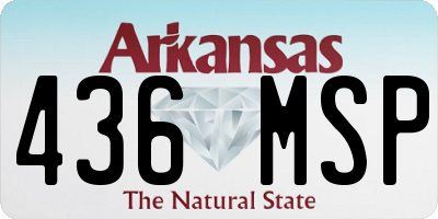AR license plate 436MSP