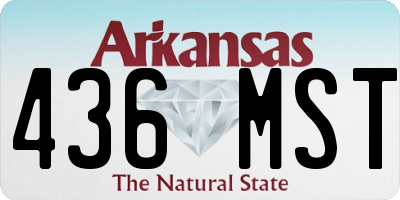 AR license plate 436MST