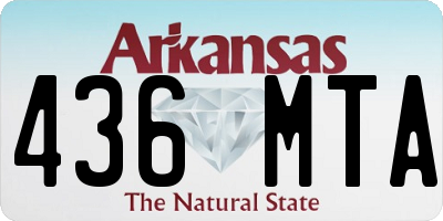 AR license plate 436MTA