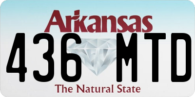AR license plate 436MTD