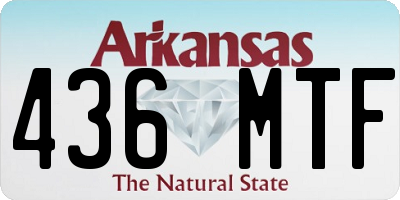 AR license plate 436MTF
