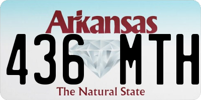 AR license plate 436MTH