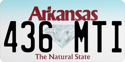 AR license plate 436MTI