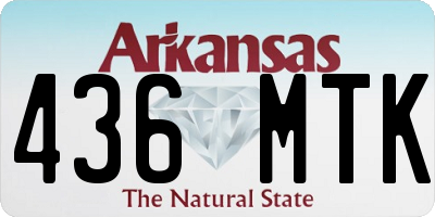 AR license plate 436MTK