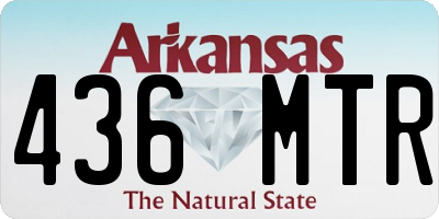 AR license plate 436MTR
