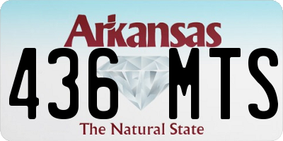 AR license plate 436MTS