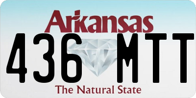 AR license plate 436MTT