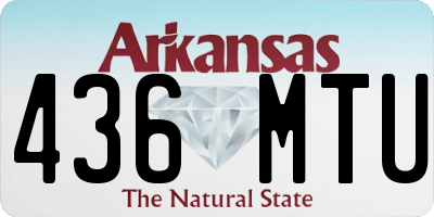 AR license plate 436MTU