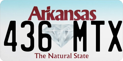 AR license plate 436MTX