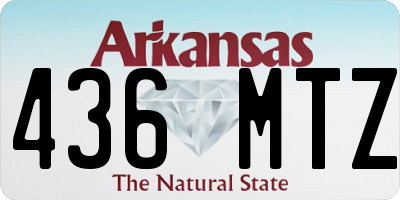 AR license plate 436MTZ