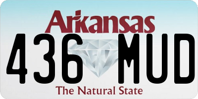 AR license plate 436MUD