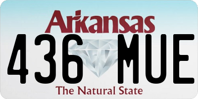 AR license plate 436MUE