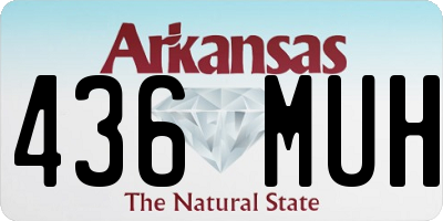 AR license plate 436MUH