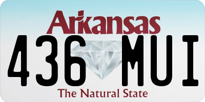 AR license plate 436MUI