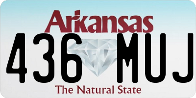 AR license plate 436MUJ