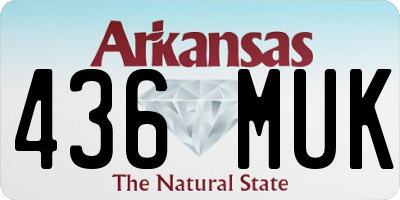 AR license plate 436MUK