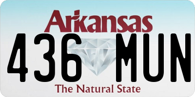 AR license plate 436MUN