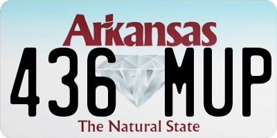AR license plate 436MUP