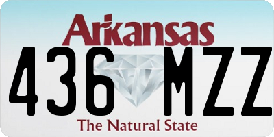 AR license plate 436MZZ