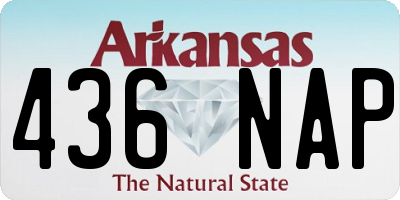 AR license plate 436NAP