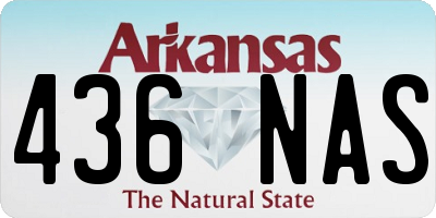 AR license plate 436NAS