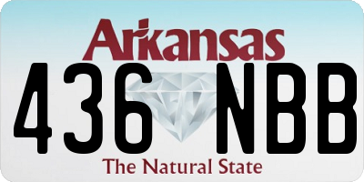 AR license plate 436NBB