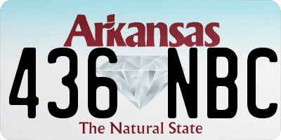 AR license plate 436NBC