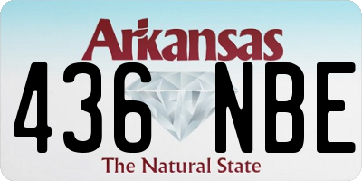 AR license plate 436NBE