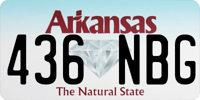 AR license plate 436NBG