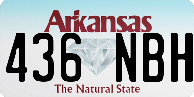 AR license plate 436NBH