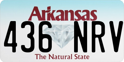 AR license plate 436NRV