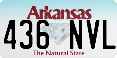 AR license plate 436NVL