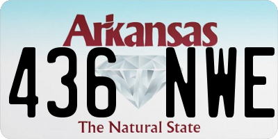 AR license plate 436NWE