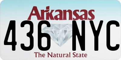 AR license plate 436NYC