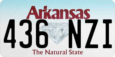 AR license plate 436NZI