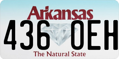 AR license plate 436OEH