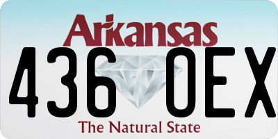 AR license plate 436OEX