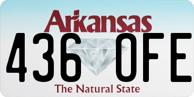 AR license plate 436OFE