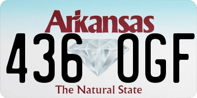 AR license plate 436OGF