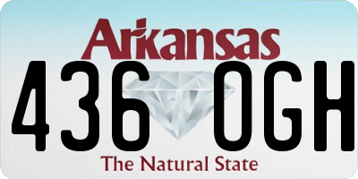 AR license plate 436OGH