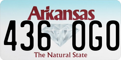 AR license plate 436OGO
